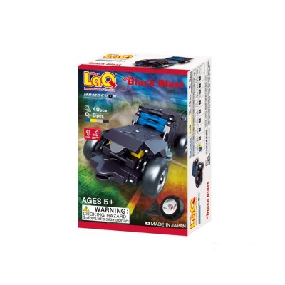 LaQ Hamacron Constructor „Mini Black Blast" - tai šaunus mini automobilis LaQ transporto priemonių kolekcijai! 40 detalių